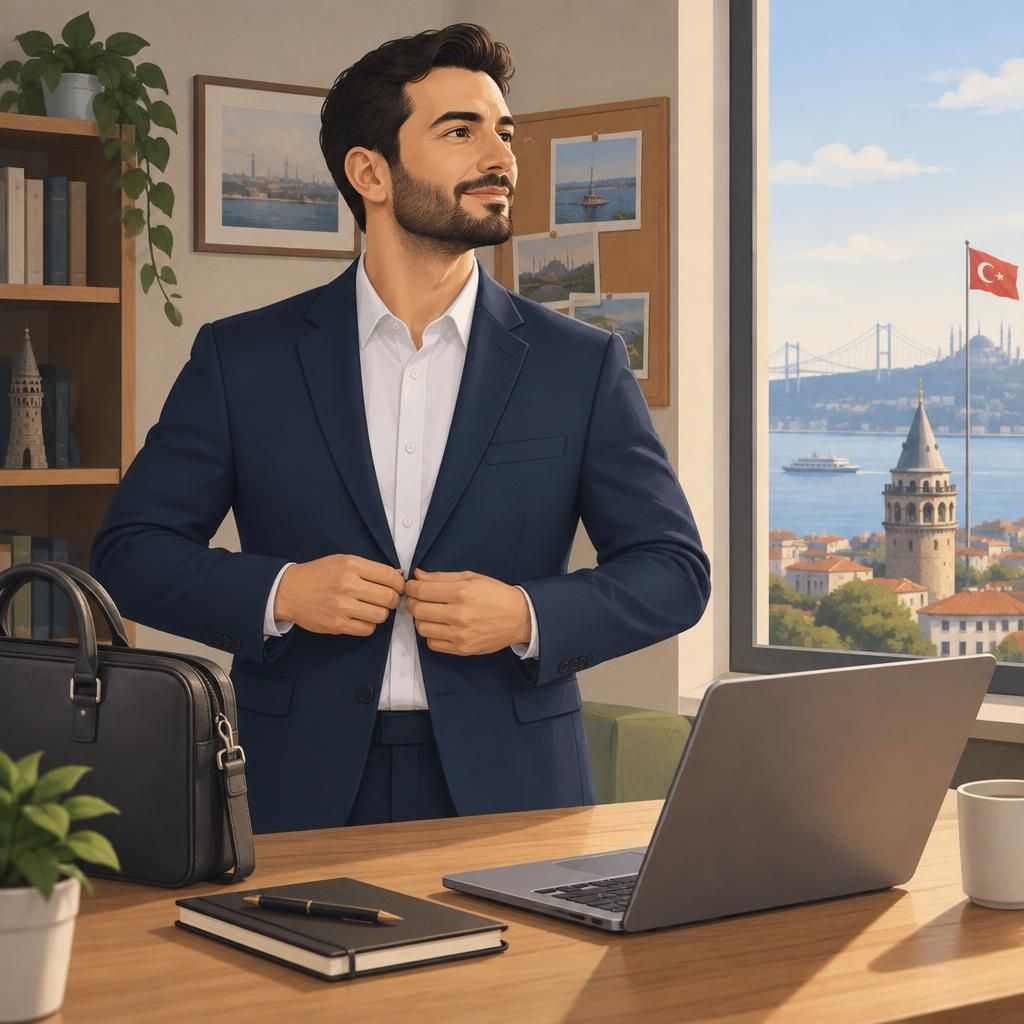 Güvenilir ve profesyonel süreç hazırlığı yapan yetişkin erkek betimli illüstrasyon