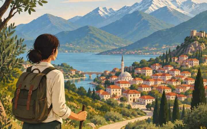 Bölgesel dağlık Hakkâri coğrafyasını kapsayan avatar niteliğinde illüstratif görüntü