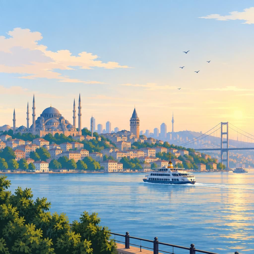 Siirt’te Jigolo başvuru sürecini temsil eden sade şehir silüeti illüstrasyonu