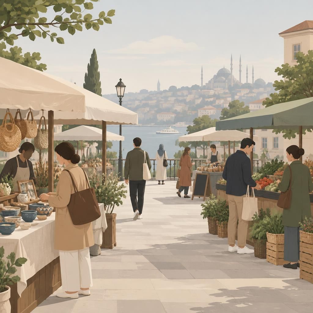 Bilecik kent silueti ve sade bir çalışma süreci simgesi